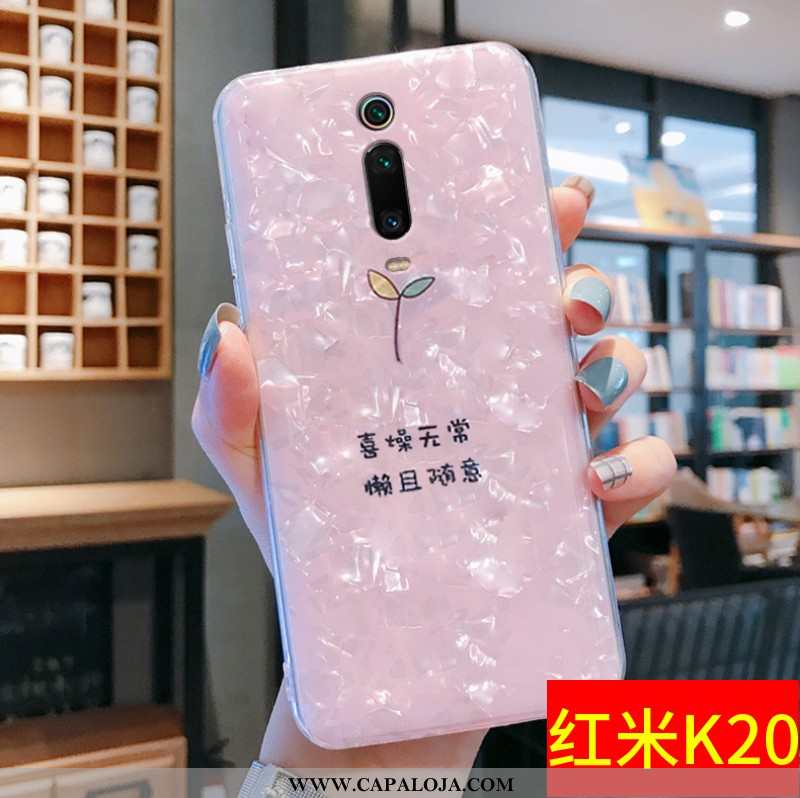 Capa Xiaomi Mi 9t Slim Concha Completa Telemóvel Rosa, Capas Xiaomi Mi 9t Tendencia Venda