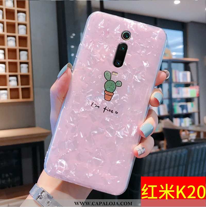 Capa Xiaomi Mi 9t Slim Concha Completa Telemóvel Rosa, Capas Xiaomi Mi 9t Tendencia Venda