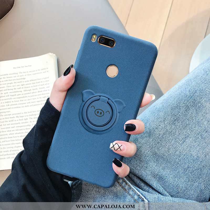 Capa Xiaomi Mi A1 Fosco Cola Capas Protetoras Azul Escuro, Xiaomi Mi A1 Soft Baratas