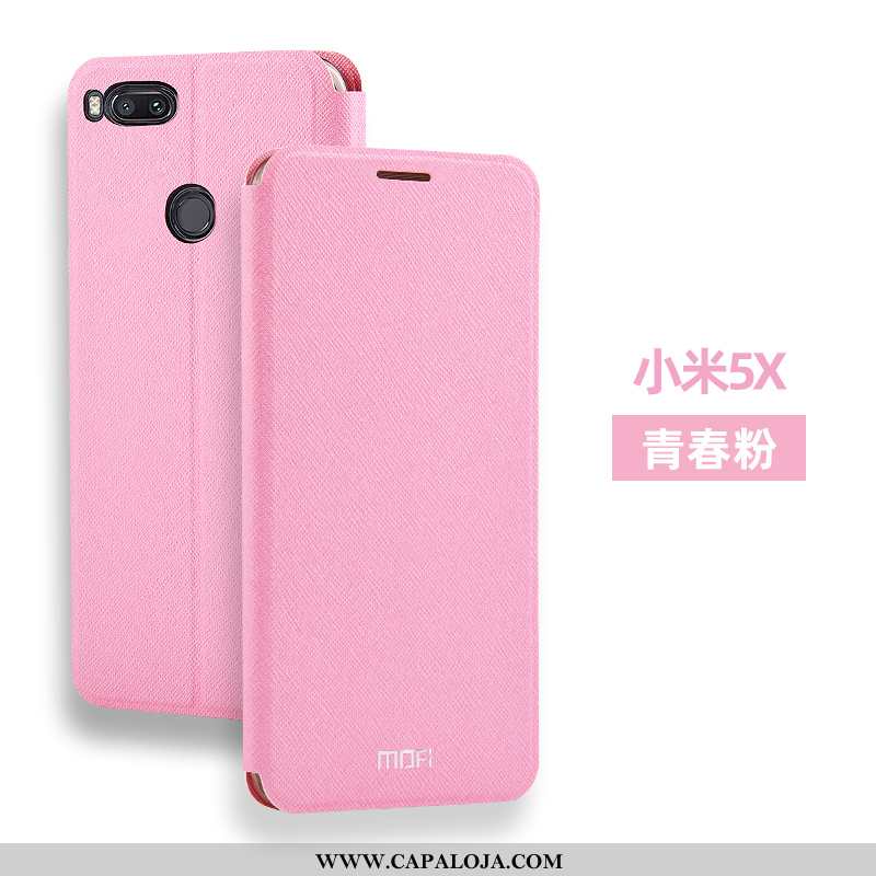 Capa Xiaomi Mi A1 Soft Couro Masculino Silicone Rosa, Capas Xiaomi Mi A1 Protetoras Baratas