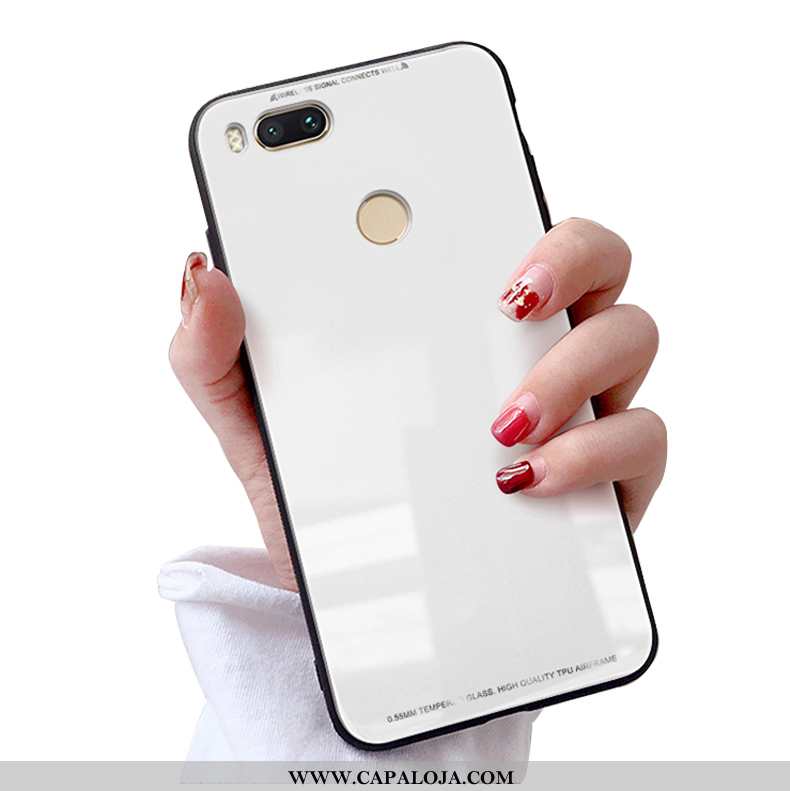 Capa Xiaomi Mi A1 Vidro Feminino Branco Telinha, Capas Xiaomi Mi A1 Personalizada Barato