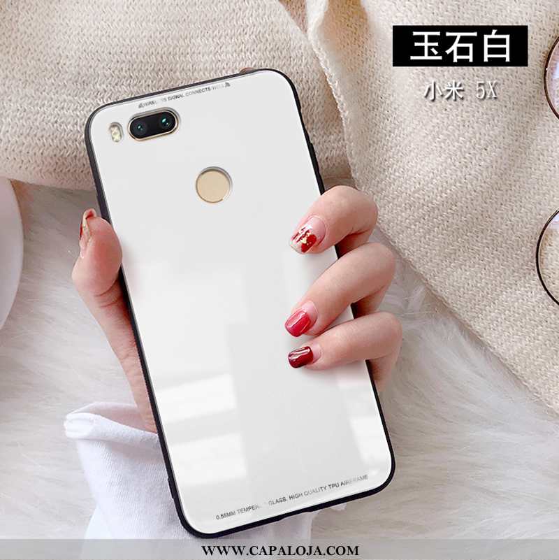 Capa Xiaomi Mi A1 Vidro Feminino Branco Telinha, Capas Xiaomi Mi A1 Personalizada Barato