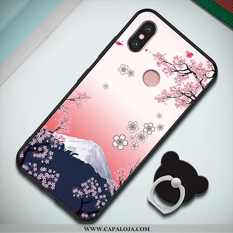 Capa Xiaomi Mi A2 Criativas Telinha Antiqueda Capas Rosa, Xiaomi Mi A2 Desenho Animado Comprar