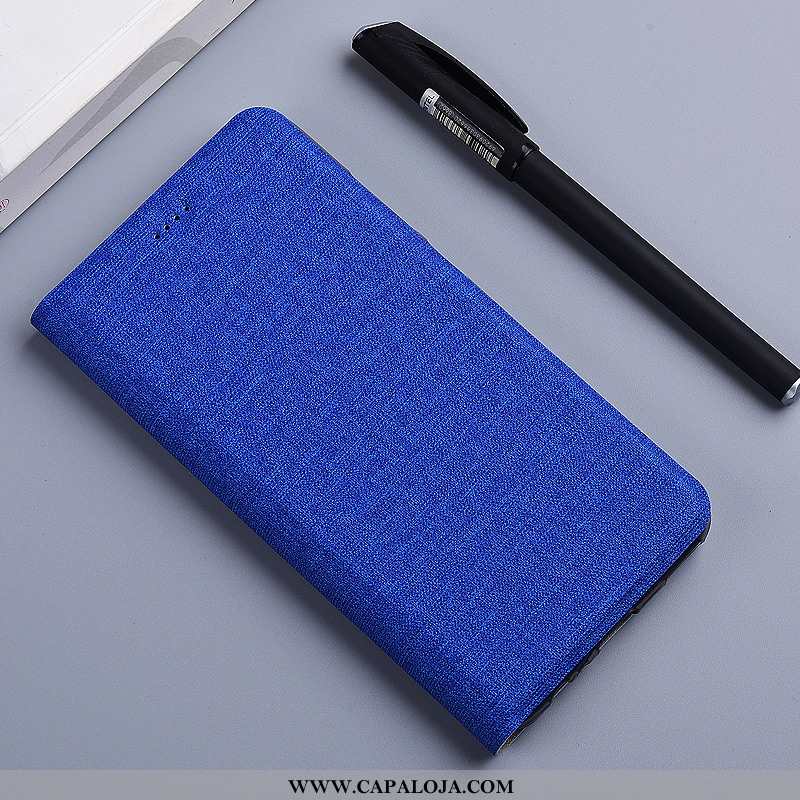 Capa Xiaomi Mi A2 Linho Protetoras Capas Completa Cinza, Xiaomi Mi A2 Couro Promoção