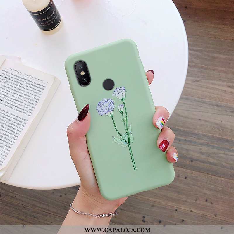 Capa Xiaomi Mi A2 Lite Criativas Completa Antiqueda Telemóvel Verde, Capas Xiaomi Mi A2 Lite Soft Co