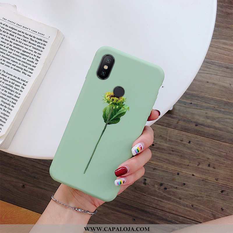 Capa Xiaomi Mi A2 Lite Criativas Completa Antiqueda Telemóvel Verde, Capas Xiaomi Mi A2 Lite Soft Co