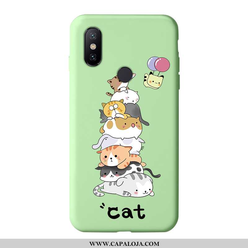 Capa Xiaomi Mi A2 Lite Soft Cases Feminino Vermelha Verde, Capas Xiaomi Mi A2 Lite Protetoras Barato