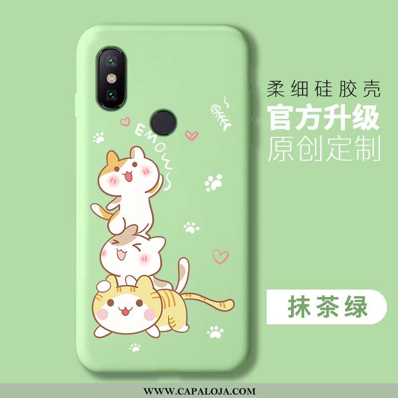 Capa Xiaomi Mi A2 Lite Soft Cases Feminino Vermelha Verde, Capas Xiaomi Mi A2 Lite Protetoras Barato