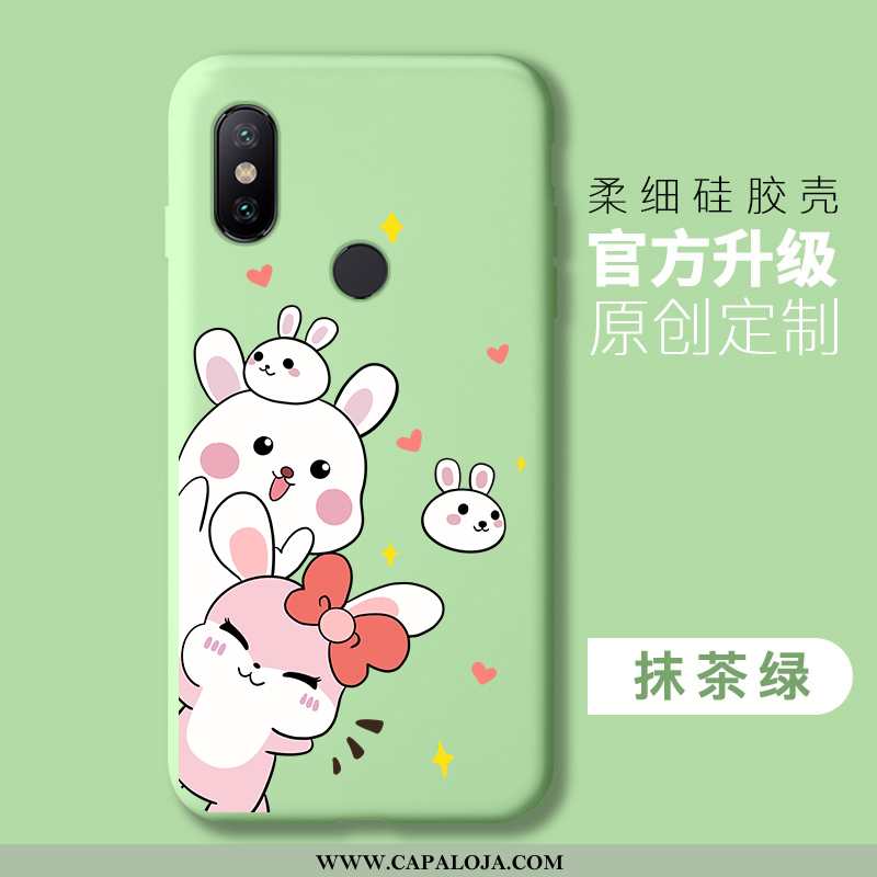 Capa Xiaomi Mi A2 Lite Soft Cases Feminino Vermelha Verde, Capas Xiaomi Mi A2 Lite Protetoras Barato