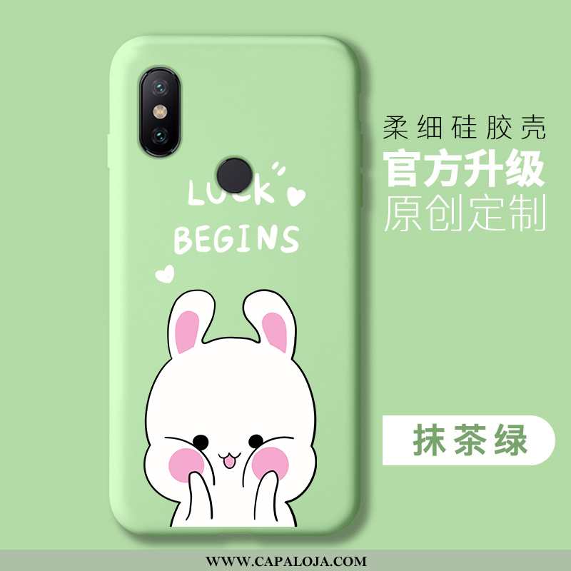 Capa Xiaomi Mi A2 Lite Soft Cases Feminino Vermelha Verde, Capas Xiaomi Mi A2 Lite Protetoras Barato