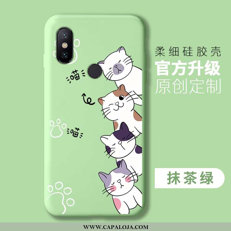 Capa Xiaomi Mi A2 Lite Soft Cases Feminino Vermelha Verde, Capas Xiaomi Mi A2 Lite Protetoras Barato