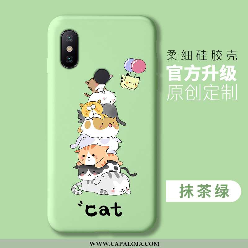 Capa Xiaomi Mi A2 Lite Soft Cases Feminino Vermelha Verde, Capas Xiaomi Mi A2 Lite Protetoras Barato