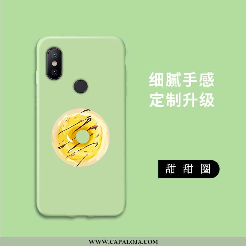 Capa Xiaomi Mi A2 Lite Soft Telemóvel Malha Personalizado Verde, Capas Xiaomi Mi A2 Lite Protetoras 