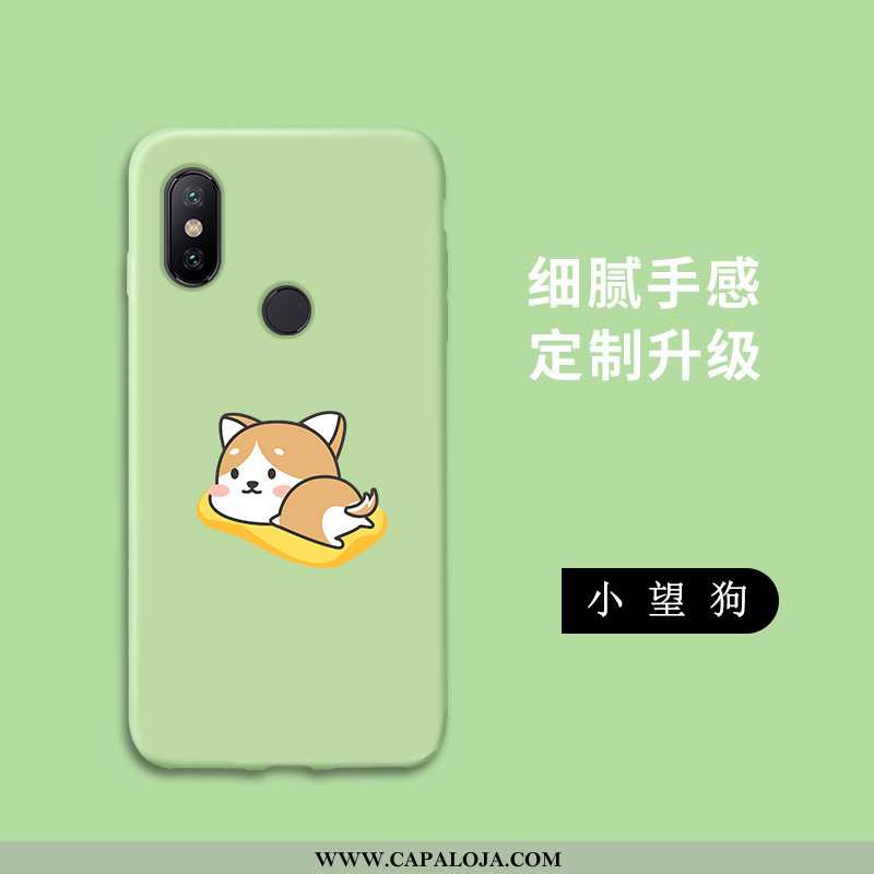 Capa Xiaomi Mi A2 Lite Soft Telemóvel Malha Personalizado Verde, Capas Xiaomi Mi A2 Lite Protetoras 