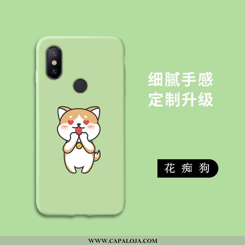 Capa Xiaomi Mi A2 Lite Soft Telemóvel Malha Personalizado Verde, Capas Xiaomi Mi A2 Lite Protetoras 