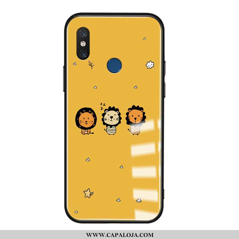 Capa Xiaomi Mi A2 Protetoras Masculino Telemóvel Simples Amarelo, Capas Xiaomi Mi A2 Silicone Barato