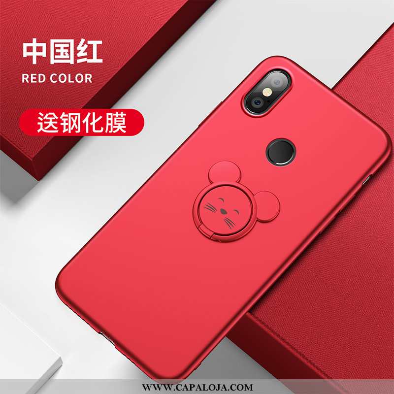 Capa Xiaomi Mi A2 Soft Criativas Simples Cases Rosa, Capas Xiaomi Mi A2 Protetoras Baratos