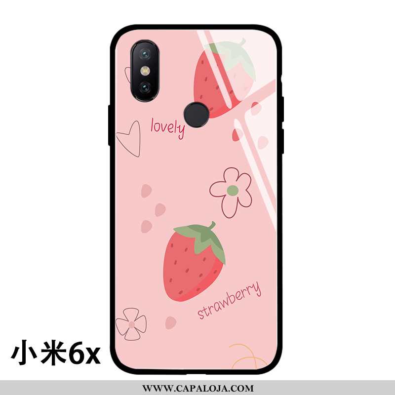 Capa Xiaomi Mi A2 Soft Simples Cases Telinha Rosa, Capas Xiaomi Mi A2 Protetoras Promoção