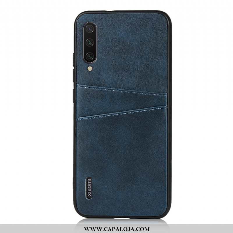 Capa Xiaomi Mi A3 Couro Business Antiqueda Telinha Preto, Capas Xiaomi Mi A3 Telemóvel Promoção