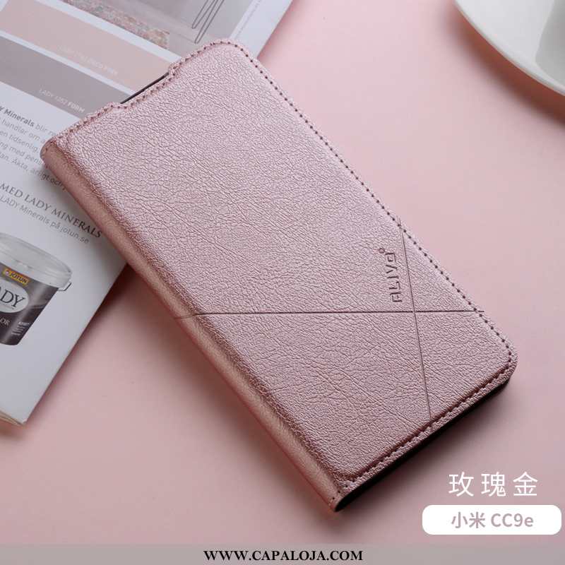 Capa Xiaomi Mi A3 Couro Masculino Pequena Protetoras Rosa, Capas Xiaomi Mi A3 Soft Promoção