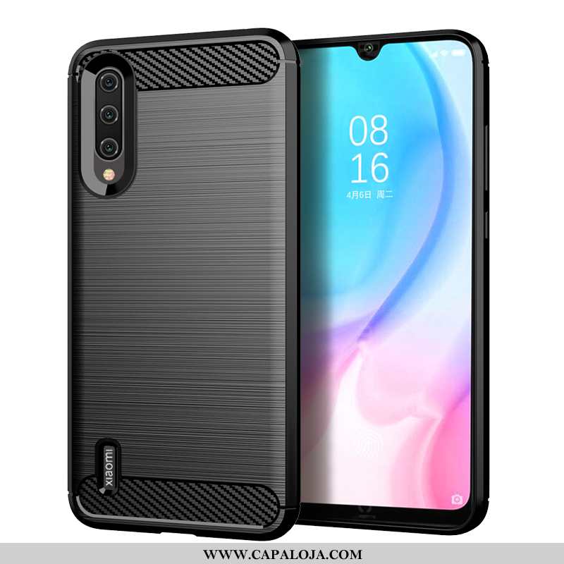 Capa Xiaomi Mi A3 Fosco Customizadas Telemóvel Pequena Preto, Capas Xiaomi Mi A3 Personalizada Compr