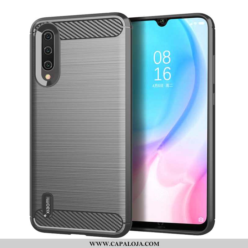 Capa Xiaomi Mi A3 Fosco Customizadas Telemóvel Pequena Preto, Capas Xiaomi Mi A3 Personalizada Compr