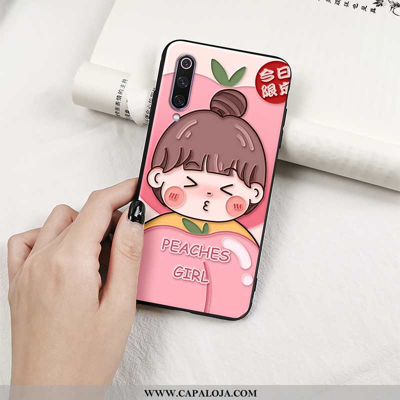 Capa Xiaomi Mi A3 Fosco Malha Menina Rosa, Capas Xiaomi Mi A3 Tendencia Venda