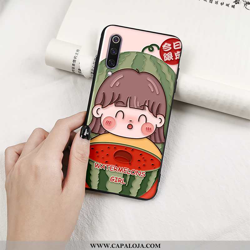 Capa Xiaomi Mi A3 Fosco Malha Menina Rosa, Capas Xiaomi Mi A3 Tendencia Venda