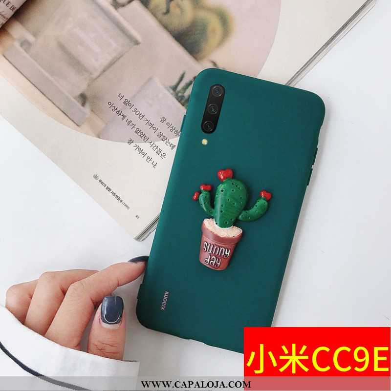 Capa Xiaomi Mi A3 Protetoras Fosco Soft Criativas Verde, Capas Xiaomi Mi A3 Silicone Baratas