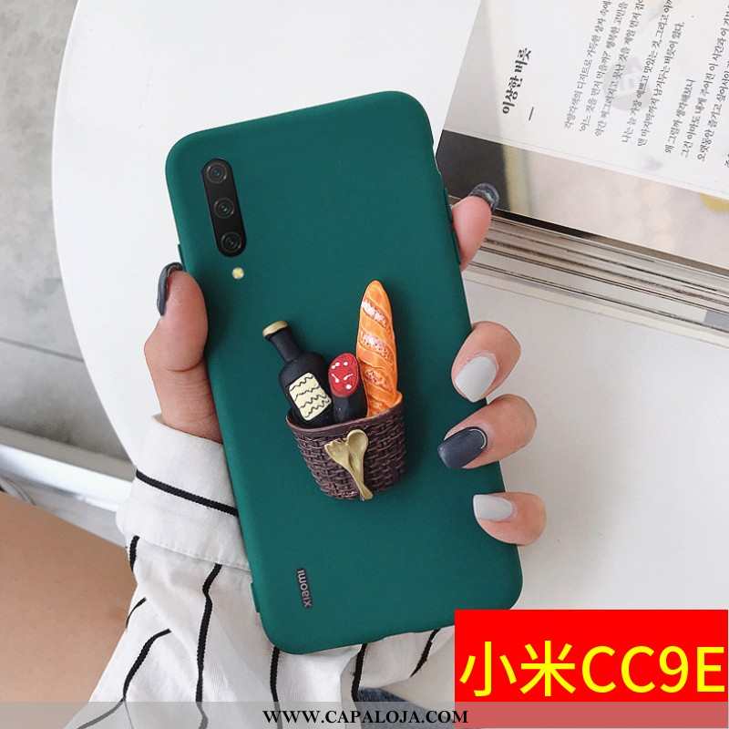 Capa Xiaomi Mi A3 Protetoras Fosco Soft Criativas Verde, Capas Xiaomi Mi A3 Silicone Baratas