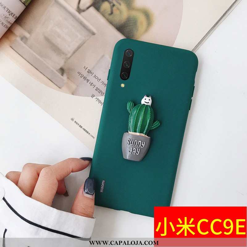 Capa Xiaomi Mi A3 Protetoras Fosco Soft Criativas Verde, Capas Xiaomi Mi A3 Silicone Baratas