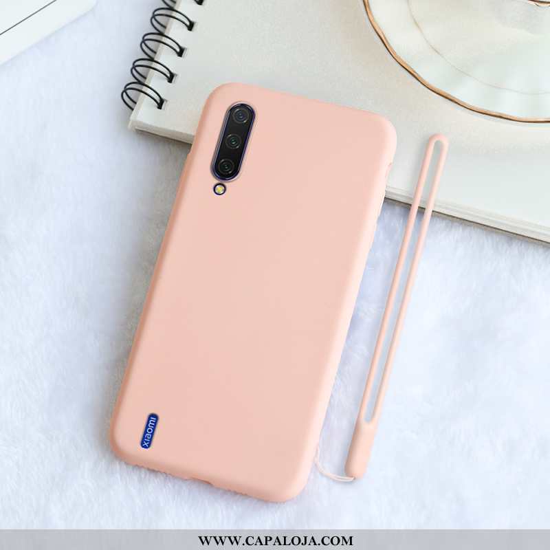 Capa Xiaomi Mi A3 Protetoras Telemóvel Soft Masculino Preto, Capas Xiaomi Mi A3 Silicone Promoção