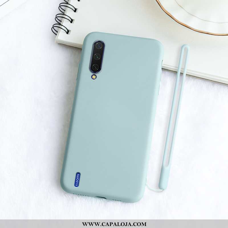 Capa Xiaomi Mi A3 Protetoras Telemóvel Soft Masculino Preto, Capas Xiaomi Mi A3 Silicone Promoção