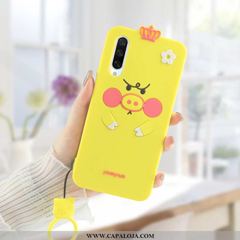 Capa Xiaomi Mi A3 Soft Fofas Vermelha Personalizadas Amarelo, Capas Xiaomi Mi A3 Silicone Promoção