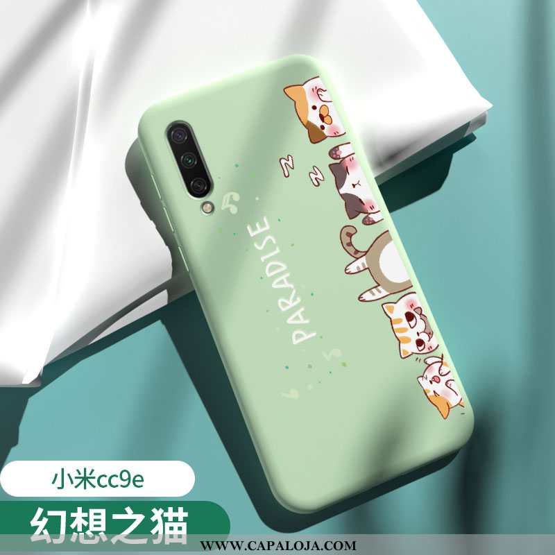 Capa Xiaomi Mi A3 Tendencia Malha Cases Slim Verde, Capas Xiaomi Mi A3 Soft Baratas