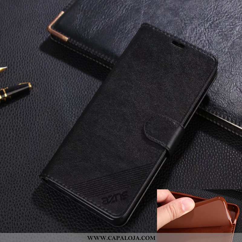 Capa Xiaomi Mi Max 3 Carteira Antiqueda Cover Capas Castanho, Xiaomi Mi Max 3 Protetoras Barato