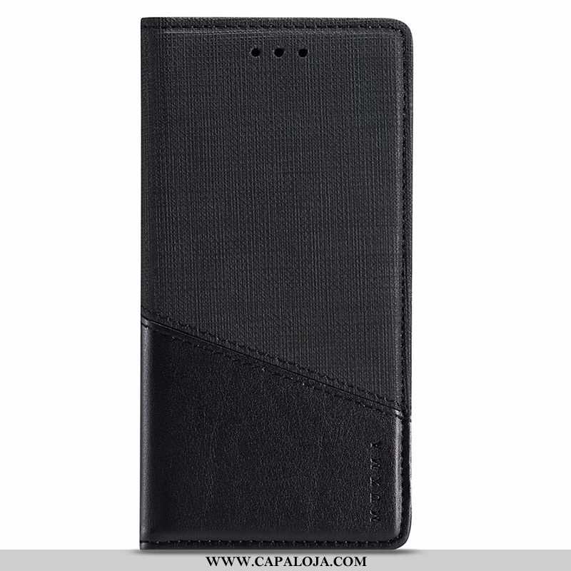 Capa Xiaomi Mi Max 3 Couro Preto Cover Telemóvel, Capas Xiaomi Mi Max 3 Protetoras Online