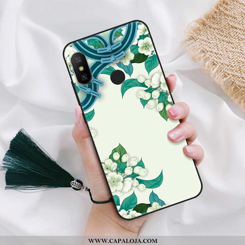 Capa Xiaomi Mi Max 3 Fosco Telemóvel Pequena Soft Verde, Capas Xiaomi Mi Max 3 Personalizada Promoçã