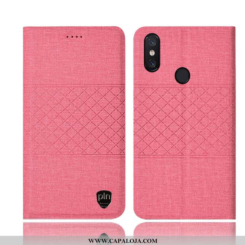 Capa Xiaomi Mi Max 3 Linho Cover Antiqueda Feminino Rosa, Capas Xiaomi Mi Max 3 Couro Comprar