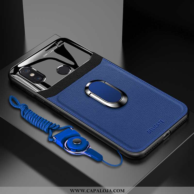 Capa Xiaomi Mi Max 3 Personalizado Azul Antiqueda Vermelha, Capas Xiaomi Mi Max 3 Criativas Online