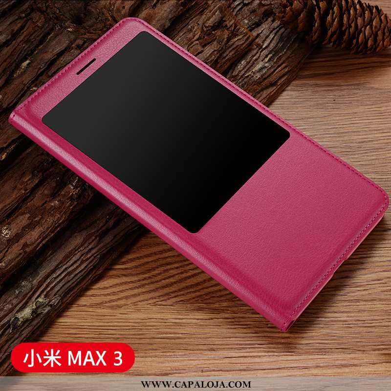 Capa Xiaomi Mi Max 3 Protetoras Telemóvel Cover Capas Bordô, Xiaomi Mi Max 3 Couro Comprar