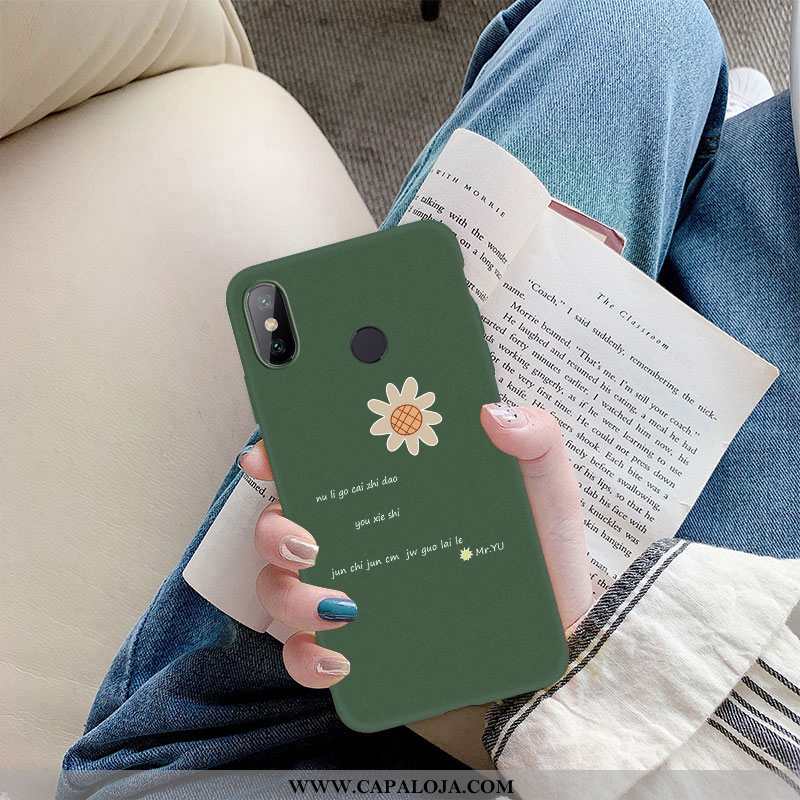 Capa Xiaomi Mi Max 3 Silicone Antiqueda Protetoras Cases Verde, Capas Xiaomi Mi Max 3 Soft Online