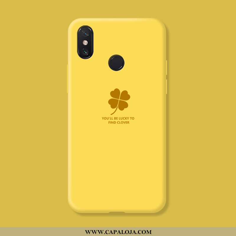 Capa Xiaomi Mi Max 3 Silicone Telemóvel Feminino Capas Amarelo, Xiaomi Mi Max 3 Personalizado Venda