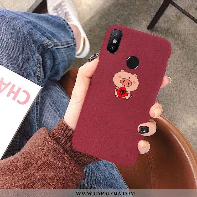 Capa Xiaomi Mi Max 3 Slim Criativas Vermelha Telemóvel Bordô, Capas Xiaomi Mi Max 3 Tendencia Venda