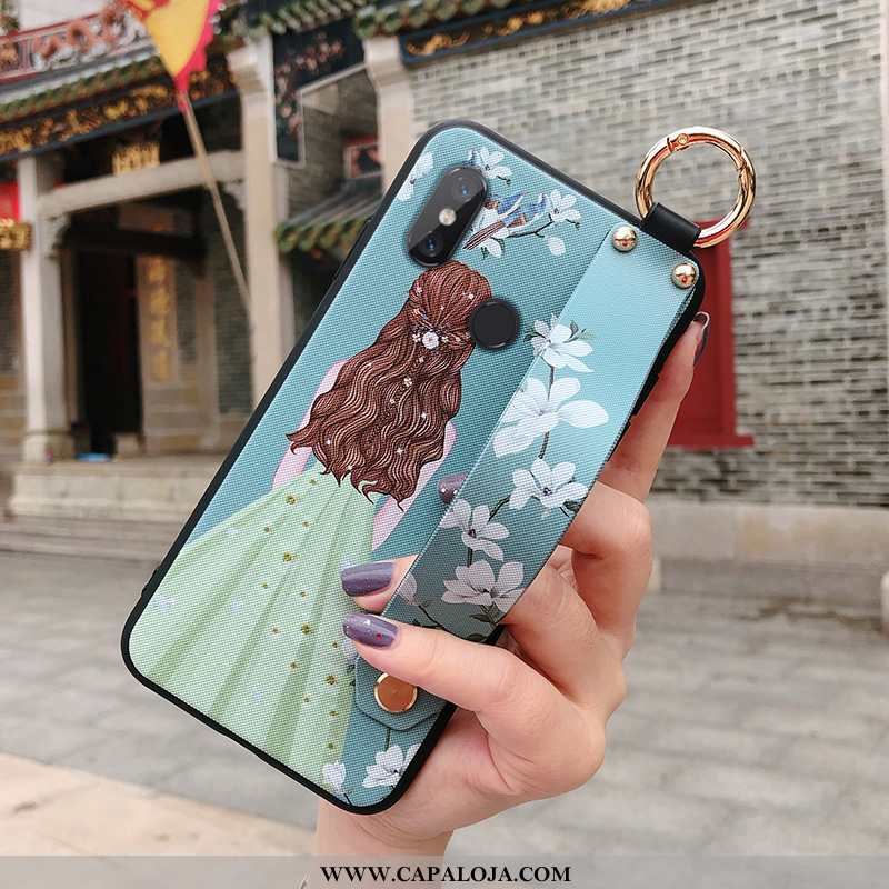 Capa Xiaomi Mi Max 3 Tendencia Wrisband Personalizado Roxa Roxo, Capas Xiaomi Mi Max 3 Protetoras Ba