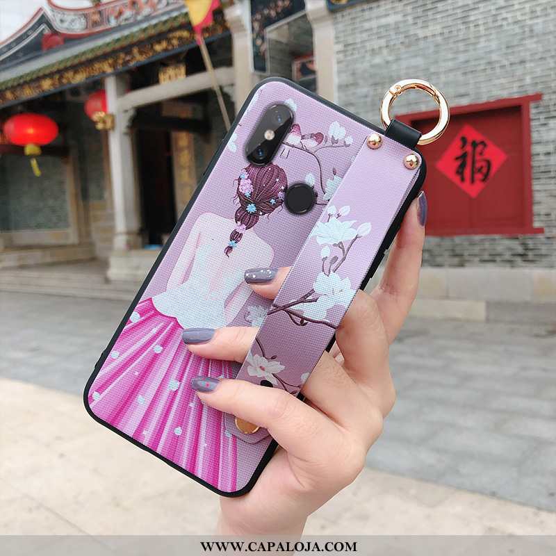 Capa Xiaomi Mi Max 3 Tendencia Wrisband Personalizado Roxa Roxo, Capas Xiaomi Mi Max 3 Protetoras Ba