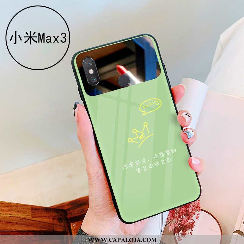 Capa Xiaomi Mi Max 3 Vidro Feminino Capas Telemóvel Verde, Xiaomi Mi Max 3 Personalizada Barato