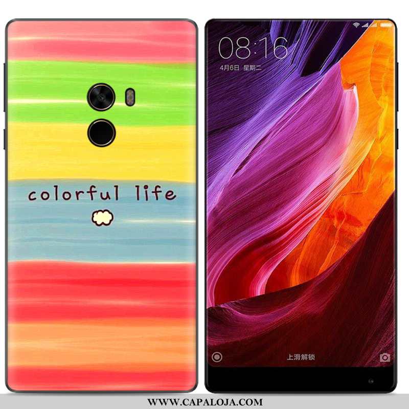 Capa Xiaomi Mi Mix 2 Criativas Pintado Capas Telemóvel Amarelo, Xiaomi Mi Mix 2 Tendencia Baratos