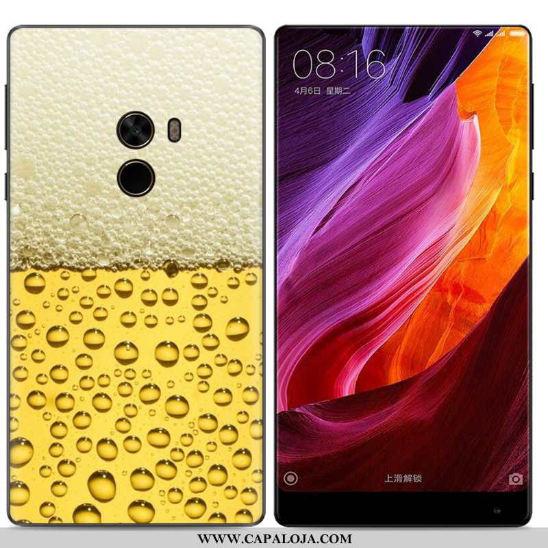 Capa Xiaomi Mi Mix 2 Criativas Pintado Capas Telemóvel Amarelo, Xiaomi Mi Mix 2 Tendencia Baratos