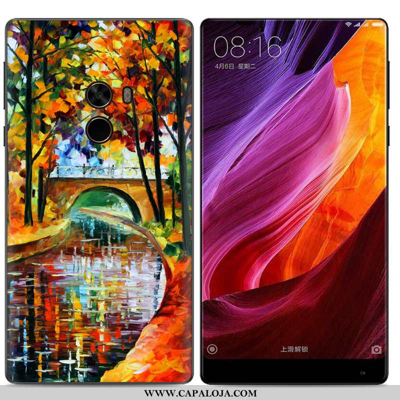 Capa Xiaomi Mi Mix 2 Criativas Pintado Capas Telemóvel Amarelo, Xiaomi Mi Mix 2 Tendencia Baratos